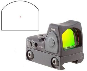 Trijicon RMR Type 2 1.0 MOA red dot LED sight with RM33 rail mount in black
