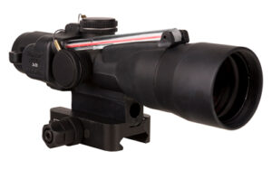 Trijicon ACOG 3x30 Compact Red Chevron riflescope with Q-LOC mount in matte black