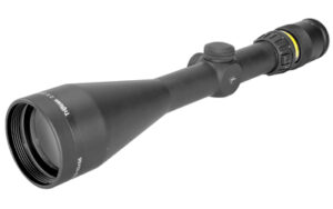 Trijicon AccuPoint 2.5-10x56 riflescope with illuminated Mil-Dot and amber dot, matte black finish