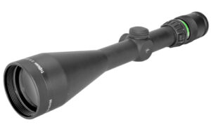 Trijicon AccuPoint 2.5-10x56 illuminated green triangle post rifle scope, black