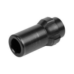 CMMG Tri Lug Mount Defcan 9 tri-lug adapter for 9mm suppressors, black stainless steel