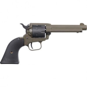 Heritage Rough Rider .22 LR 4.75 in OD Green Cerakote revolver with black star polymer grips
