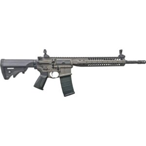LWRC IC-SPR Billet 5.56 NATO 16in Tungsten Grey with Black Stock