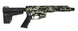 Freedom Ordnance PSTL 9mm pistol MultiCam Cerakote 9in barrel 8in U-rail with 33rd G17 magazine