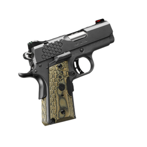 Kimber KHX Ultra .45 ACP pistol side view with 3-inch barrel and fiber optic sights