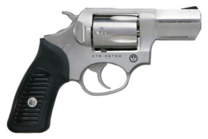 Ruger SP101 2.25 in stainless .357 Magnum 5-round revolver with black rubber grip