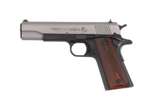 Colt 1911C Government Two-Tone .45 ACP 5 inch barrel diamond checkered rosewood grips