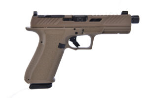 Shadow Systems DR920 Elite 9mm FDE optics-ready pistol with threaded fluted barrel