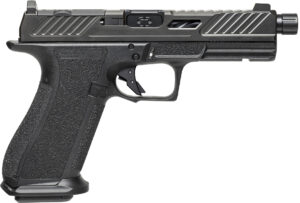 Shadow Systems DR920 ELT 9mm pistol, black finish, threaded 5-inch fluted barrel