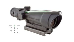 Trijicon ACOG 3.5x35 illuminated green crosshair scope, matte black finish