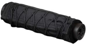 SilencerCo Corset 7.5-inch suppressor cover in black, Kevlar/Nomex with cinch cord