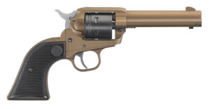 Ruger Wrangler .22 LR 6-shot revolver Burnt Bronze Cerakote 4.62 inch barrel black checkered grips