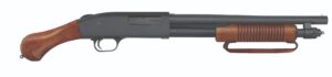 Mossberg 590 Nightstick 20ga 14.375in blued walnut stock side view