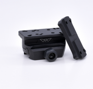 Warne 6103M Reflex red dot riser, black anodized, Picatinny multi-pattern mount