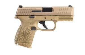 FN 509 Compact 9mm 3.7-inch Flat Dark Earth pistol with two magazines and soft case
