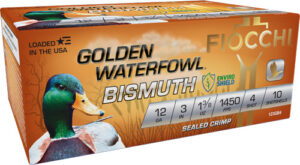 FIOCCHI GOLDEN BISMUTH 12GA 3" - 1-3/8OZ #4 1450FPS 10RD 10BX/C