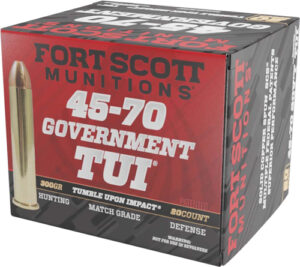 FORT SCOTT 45-70 GOV 300GR TUI - SOLID COPPER 20RD 10BX/CS