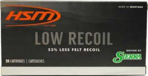 HSM LOW RECOIL 6.5 CM 140GR - SBT 20RD 25BX/CS