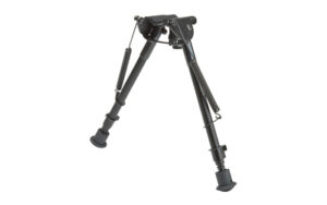 Allen Bozeman Bipod 2188 black folding legs with rubber feet mounted to sling swivel