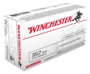 WINCHESTER USA 357 MAG 110GR - JHP 50RD 10BX/CS