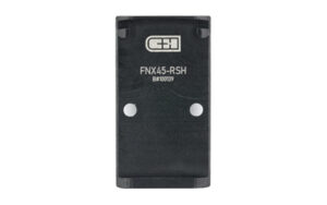 C&H Precision FNX optic mounting plate for RMR SRO Holo C, black anodized