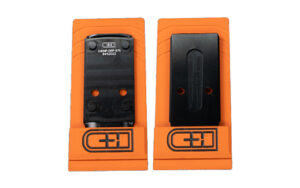 C&H Precision PLT MP CORE M2.0 TO DPP black hard-anodized 6061 aluminum optic mount plate