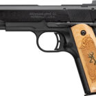 Browning 1911-22 Black Label Medallion maple grips 4.25 inch .22 LR pistol