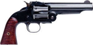 Cimarron No.3 American .44 S&W Special 5-inch blued revolver with walnut grips