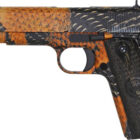 Iver Johnson 1911A1 BOA .45 ACP 5in snakeskin finish pistol with black wood grips