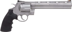 Colt Python 8 in Matte Stainless Revolver .357 Mag with Hogue Rubber Grip