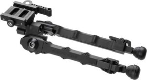 Accu-Tac SR-5 G2 Arca Spec QD bipod in flat black with adjustable ratcheting legs