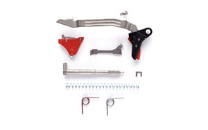 Timney UBK Pivot builder's trigger kit for Glock Gen 5, black aluminum trigger