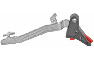 True Precision G43 flat-face trigger black with red safety, 6061 billet aluminum