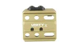 Unity Tactical Fusion Micro Hub FDE mount in Flat Dark Earth for lights and lasers