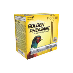 GOLDEN PHEASANT SHOTSHELLS - 20 GA, 2-3/4", 1OZ, 7.5 SHOT, 1245 FPS, 25/BX