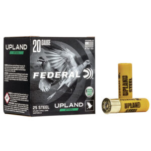 UPLAND STEEL SHOTSHELLS - 20 GAUGE, 2 3/4", 3/4 OZ, 6 SHOT, 25/BX