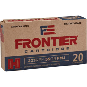 FRONTIER AMMUNITION - 223 REMINGTON, FMJ, 55 GR, 20/BX