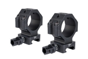 SCOPE RINGS W/ Q-LOC - BLACK, TALL, FITS 34MM TUBES, 1.3"H