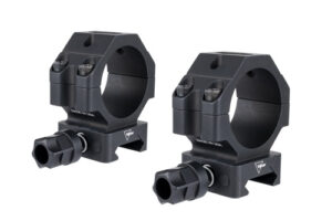 SCOPE RINGS W/ Q-LOC - BLACK, FITS 30MM TUBES, MEDIUM, 1.1"H