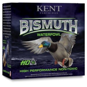 BISMUTH WATERFOWL SHOTSHELLS - 12 GA, 2-3/4", 1-1/4OZ, 4 SHOT, 1350 FPS, 25/BX