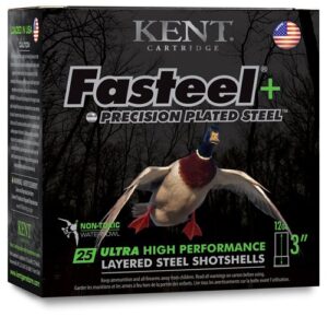 FASTEEL + PRECISION PLATED STEEL SHOTSHELLS - 20 GA, 3", 1OZ, 4 / 6 SHOT, 1350 FPS, 25/BX