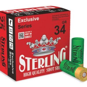 STERLING SHOTGUN AMMUNITION - 12 GA, 2-3/4", 7 SHOT, 1-3/16OZ, 25/BX