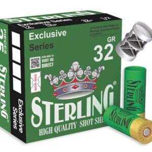 STERLING SHOTGUN AMMUNITION - 12 GA, 2-3/4", 4 SHOT, 1-1/8OZ, 25/BX