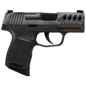 Sig Sauer P365 Gold Bug distressed gray/brown 9mm pistol with X-RAY 3 sights