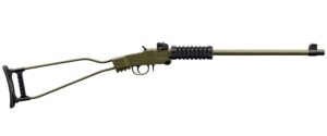 Chiappa Little Badger 22LR single-shot rifle OD green with backpack pack