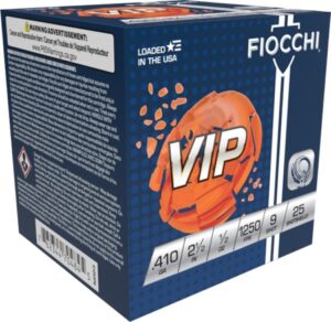 FIOCCHI VIP 410GA 1/2OZ 21/2" #9 25RD BX 250RD CASE