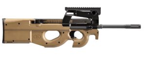 FN PS90 5.7x28mm 16.04-inch FDE bullpup rifle side view