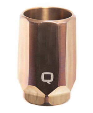 Q LLC Whistle Tip XL blast mitigation device in copper/brass, fits Cherry Bomb XL
