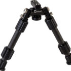 Caldwell Accumax Premium 6-9 inch carbon fiber bipod with M-LOK and KeyMod adapters in black