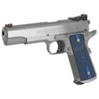Colt Gold Cup Trophy .38 Super 5 inch stainless pistol with blue G10 grips